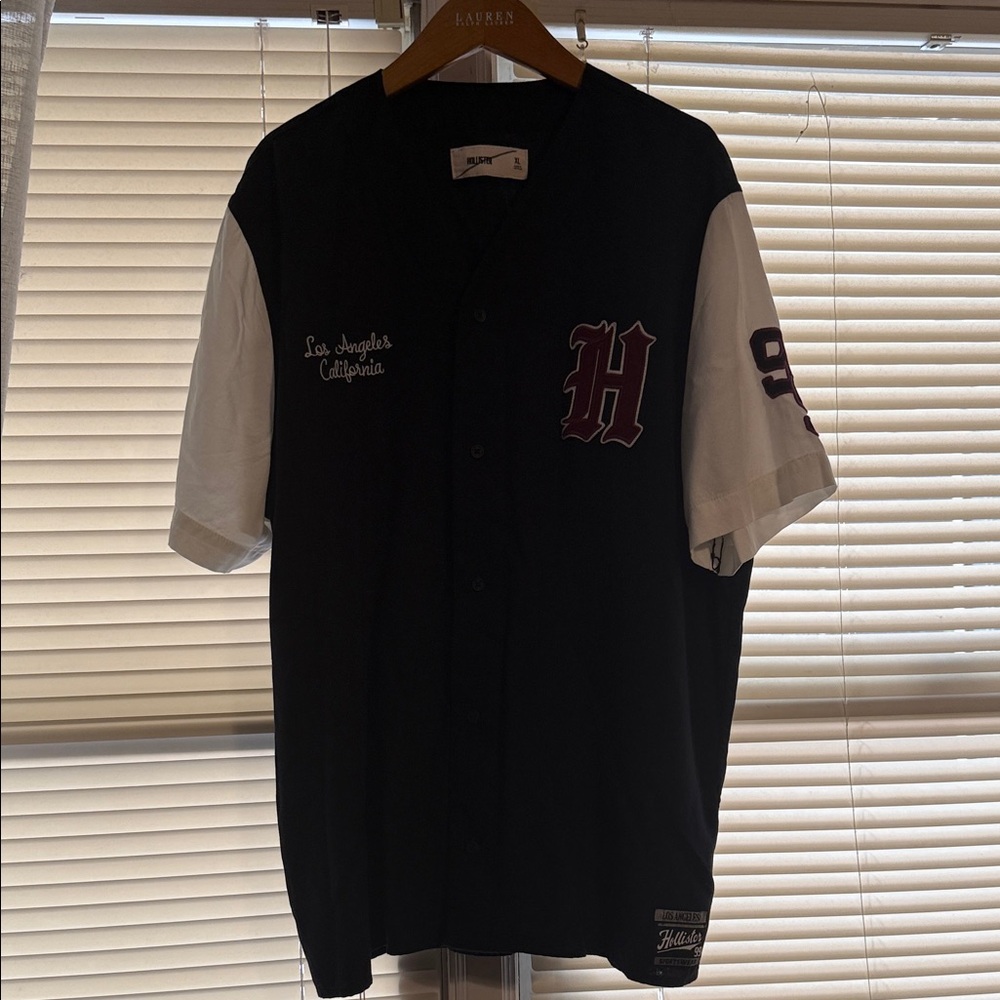Hollister Black, White, and Red men’s shirt.